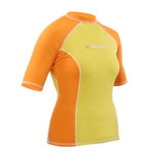 2602 XLY - NRS Women’s HydroSilk Shirt – S/S – Yellow/Orange - XL