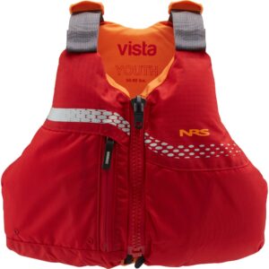 NRS Vista Youth PFD – Red - 50-90 Pounds - 40006.03.100