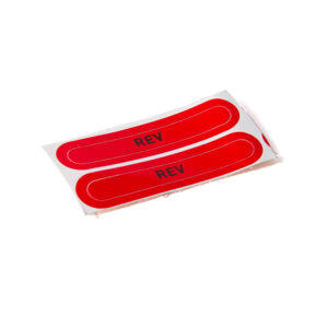 Hobie Sticker - "REV" - Red - 810009