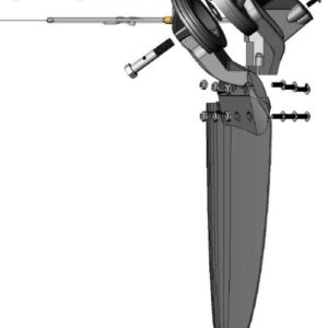 Hobie Twist-N-Stow Rudder (Nut/Screw)